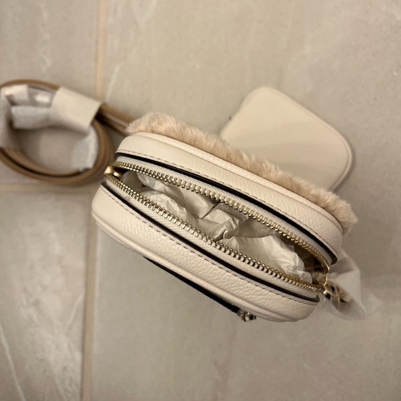 Kate Spade Furry Tan and Cream Crossbody Bag - Picture 4 of 5